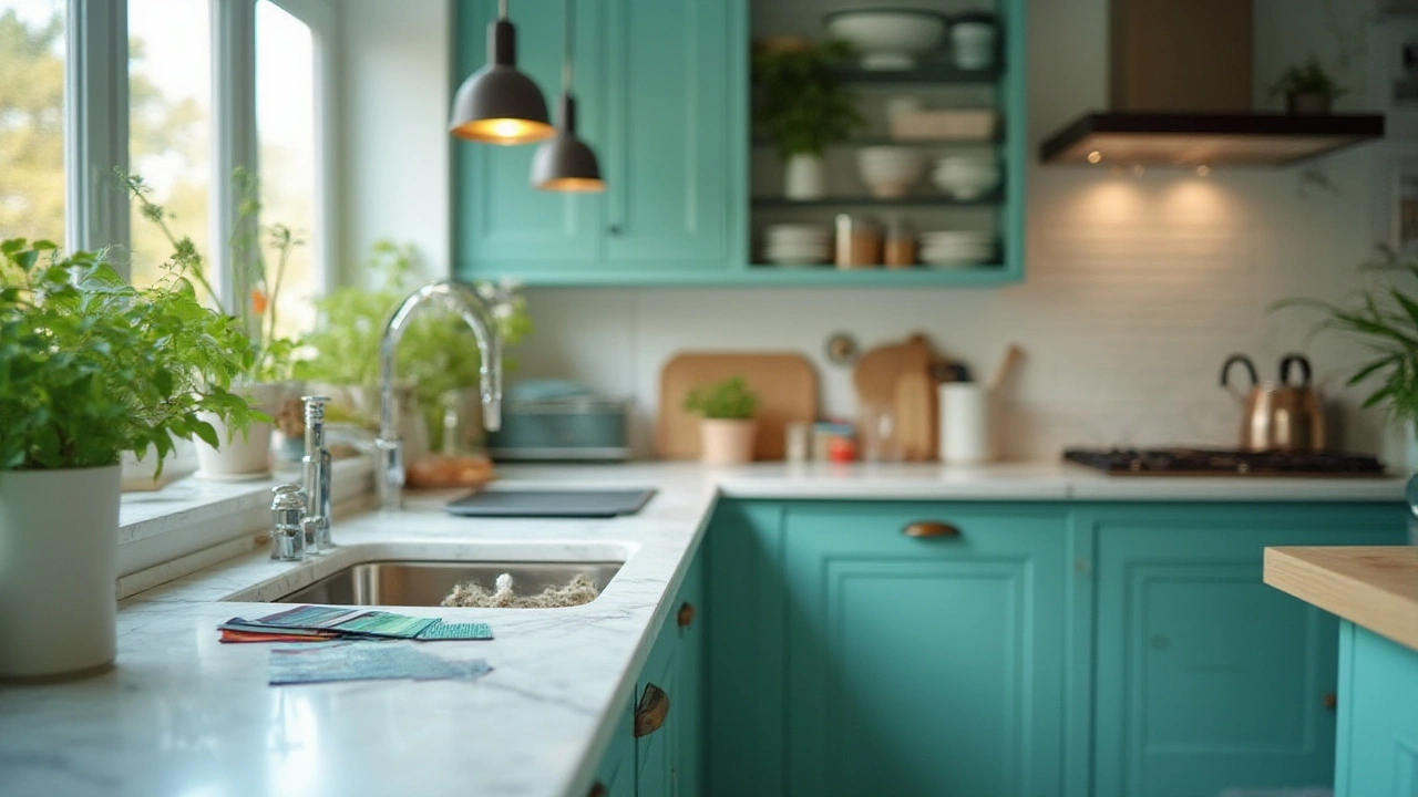 Styling Your Green Kitchen: Backsplashes, Countertops, and Decor Hacks