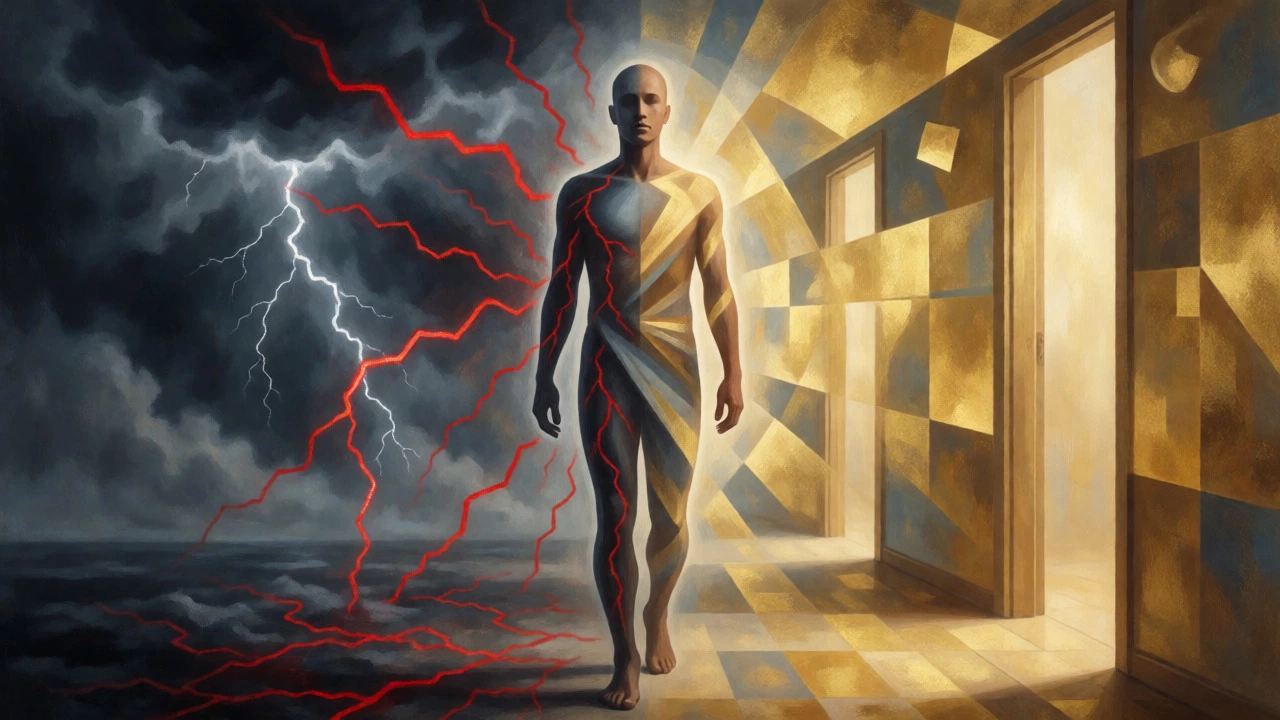 Abstract visualization of emotional resilience