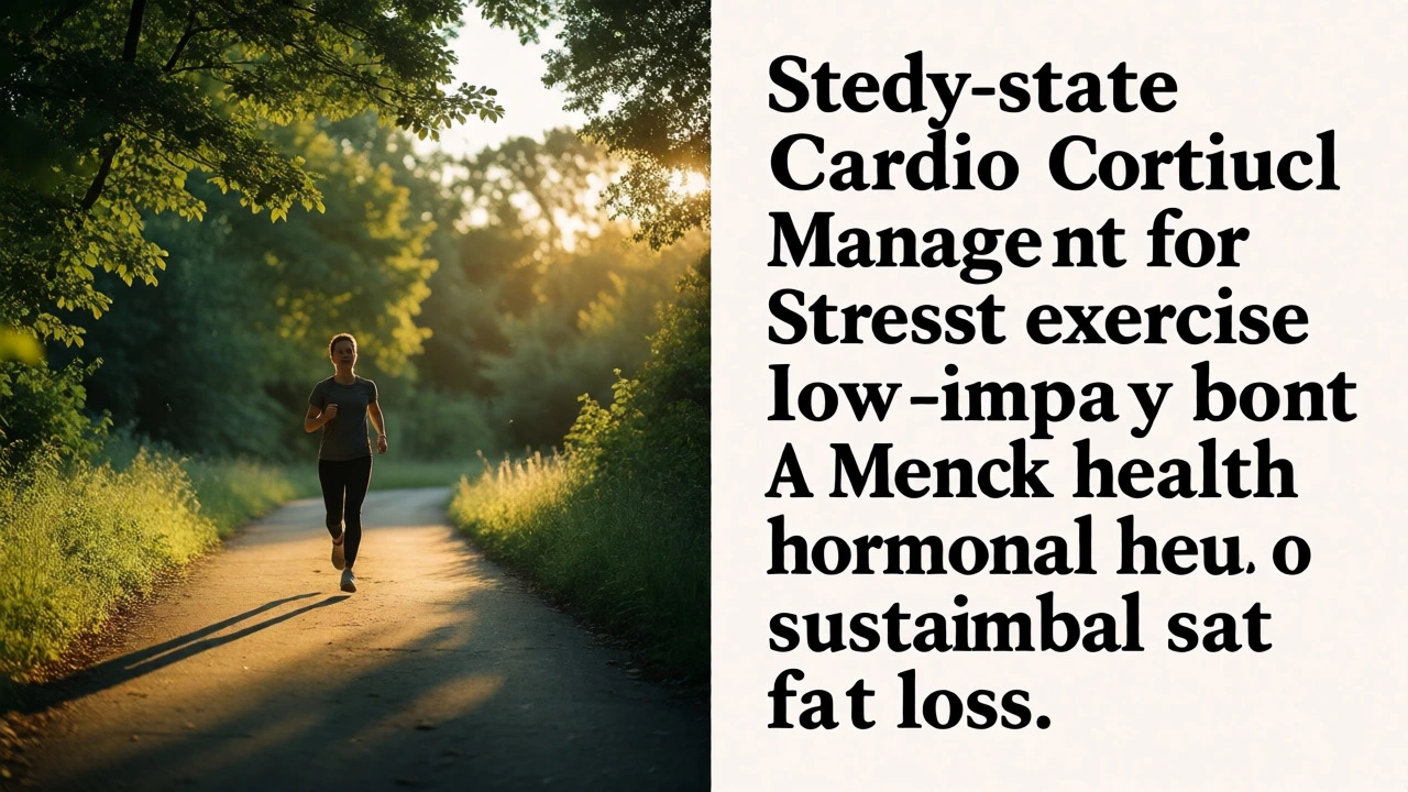 Person walking in nature for cardio